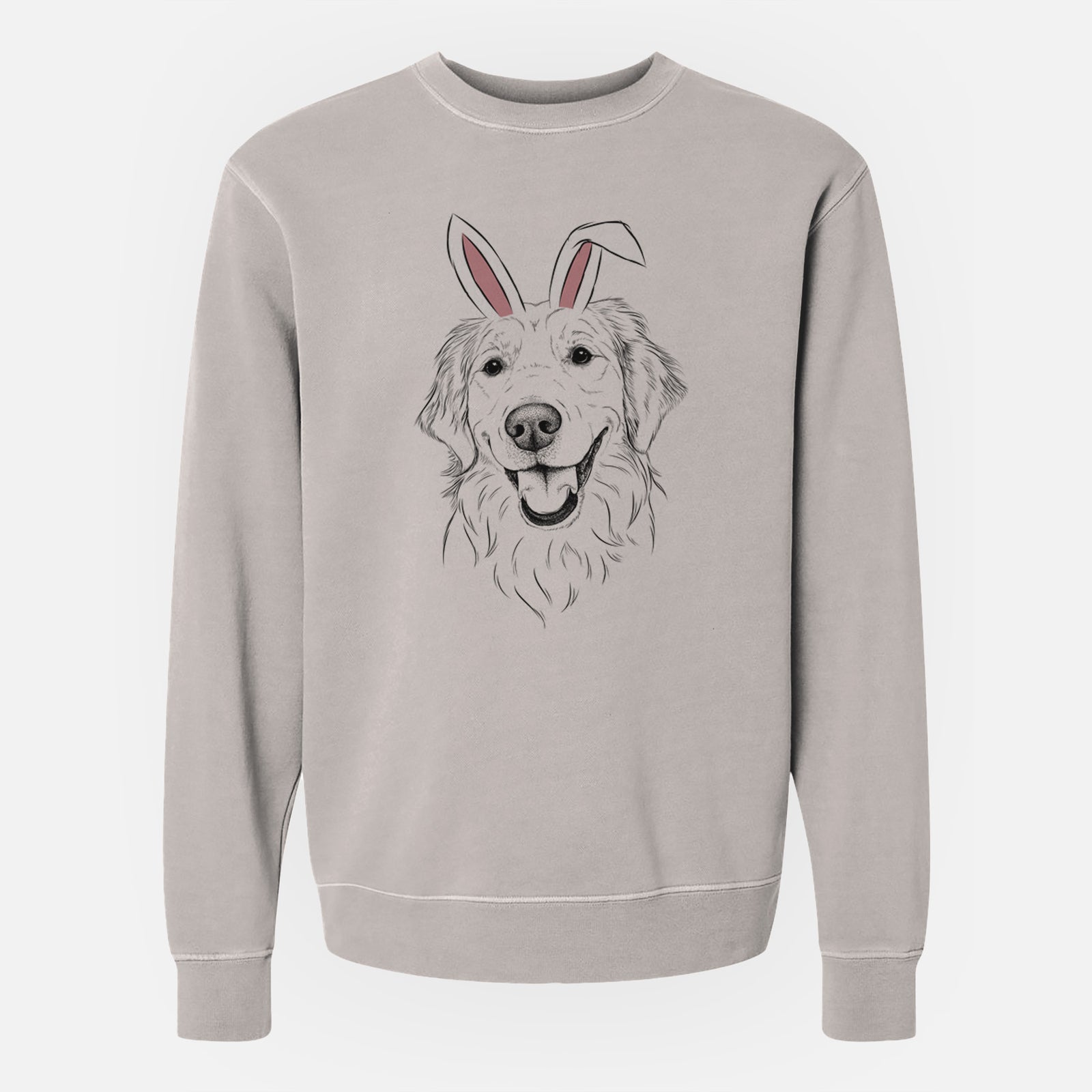 Easter Maple the Golden Retriever - Unisex Pigment Dyed Crew Sweatshirt