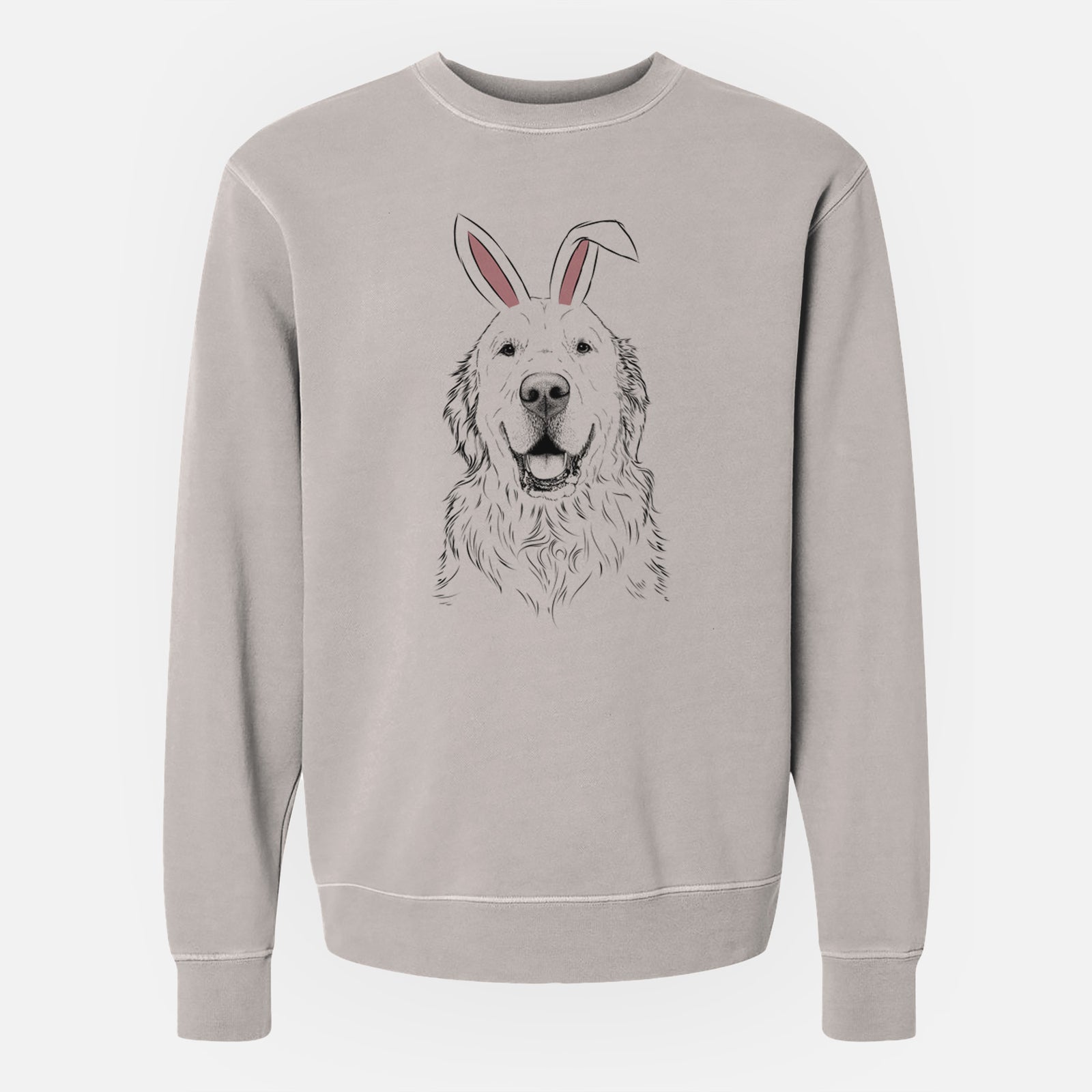 Easter Maximus the Golden Retriever - Unisex Pigment Dyed Crew Sweatshirt