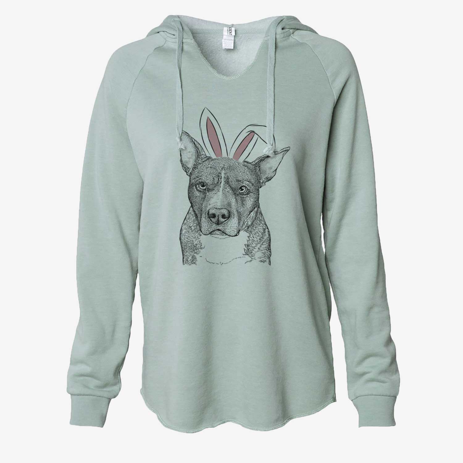 Easter Mercy the Pitbull - Cali Wave Hooded Sweatshirt