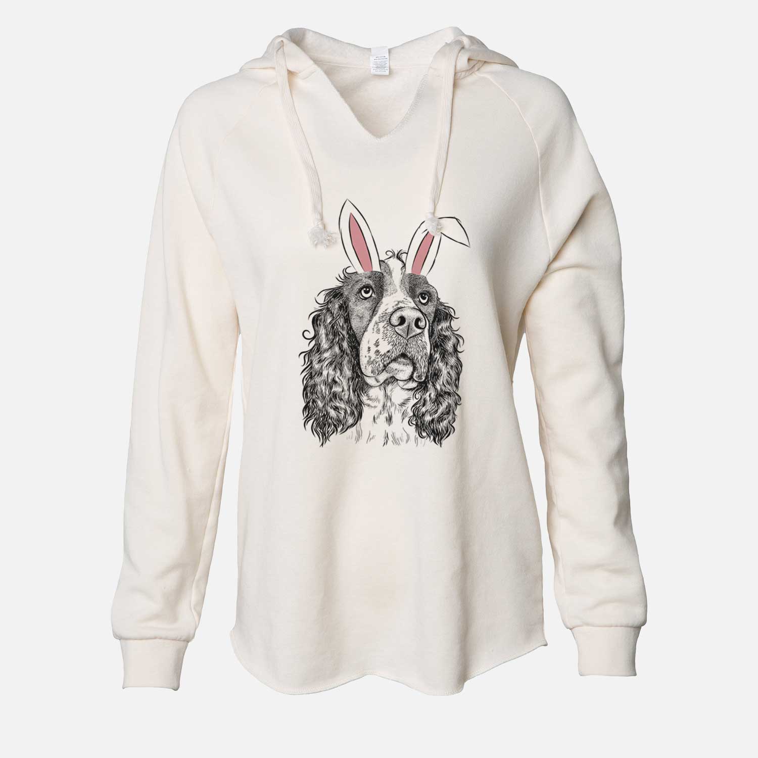 Easter Millie Mae the English Springer Spaniel - Cali Wave Hooded Sweatshirt