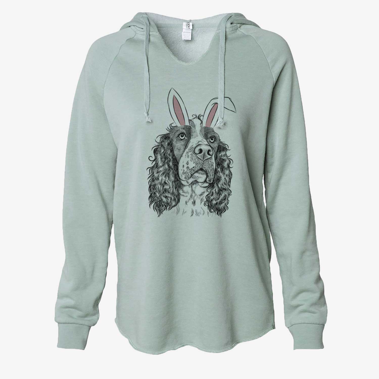 Easter Millie Mae the English Springer Spaniel - Cali Wave Hooded Sweatshirt