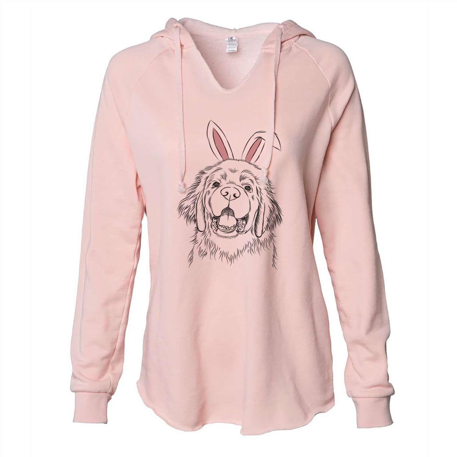 Easter Mozart the Newfoundland - Cali Wave Hooded Sweatshirt