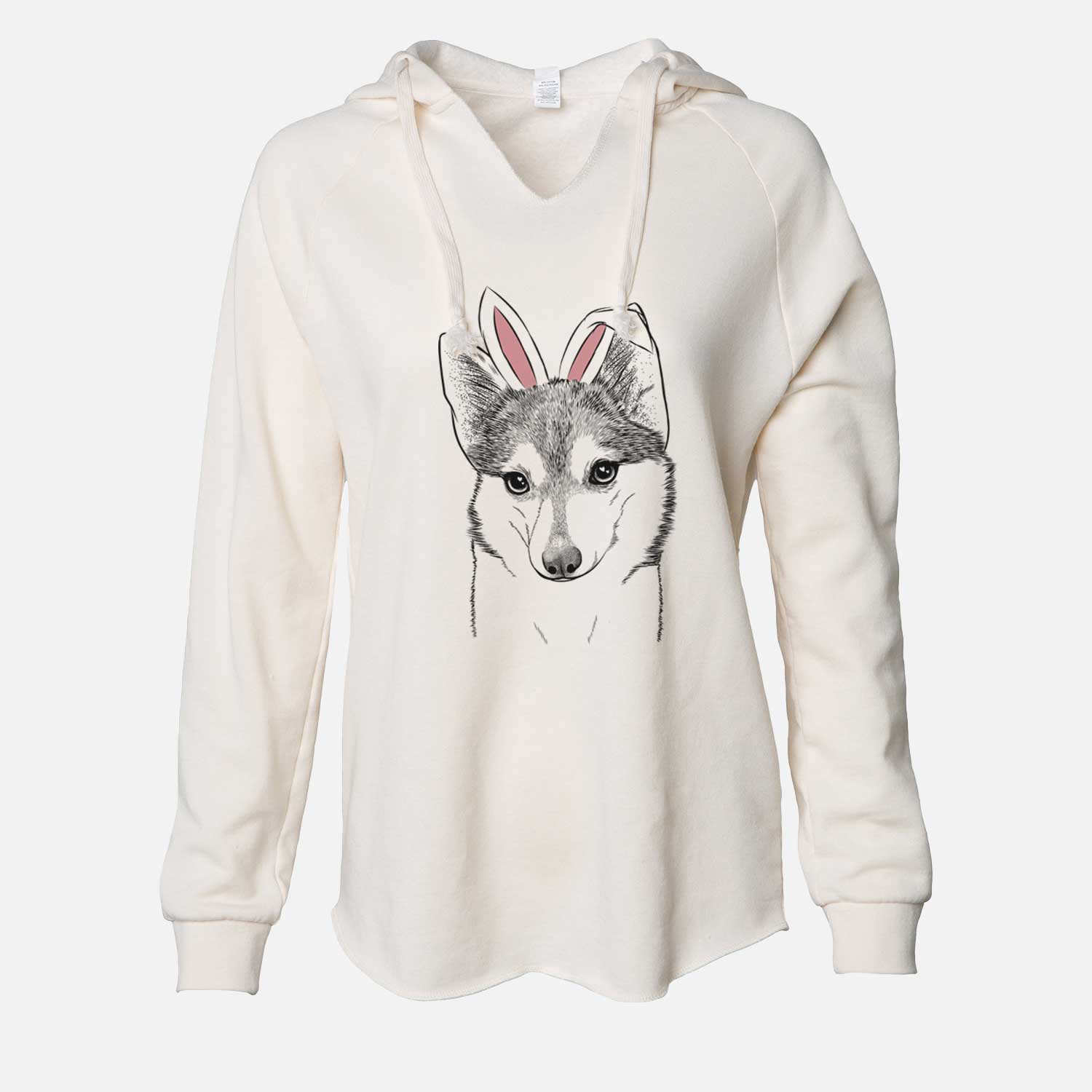 Easter Nami the Alaskan Klee Kai - Cali Wave Hooded Sweatshirt
