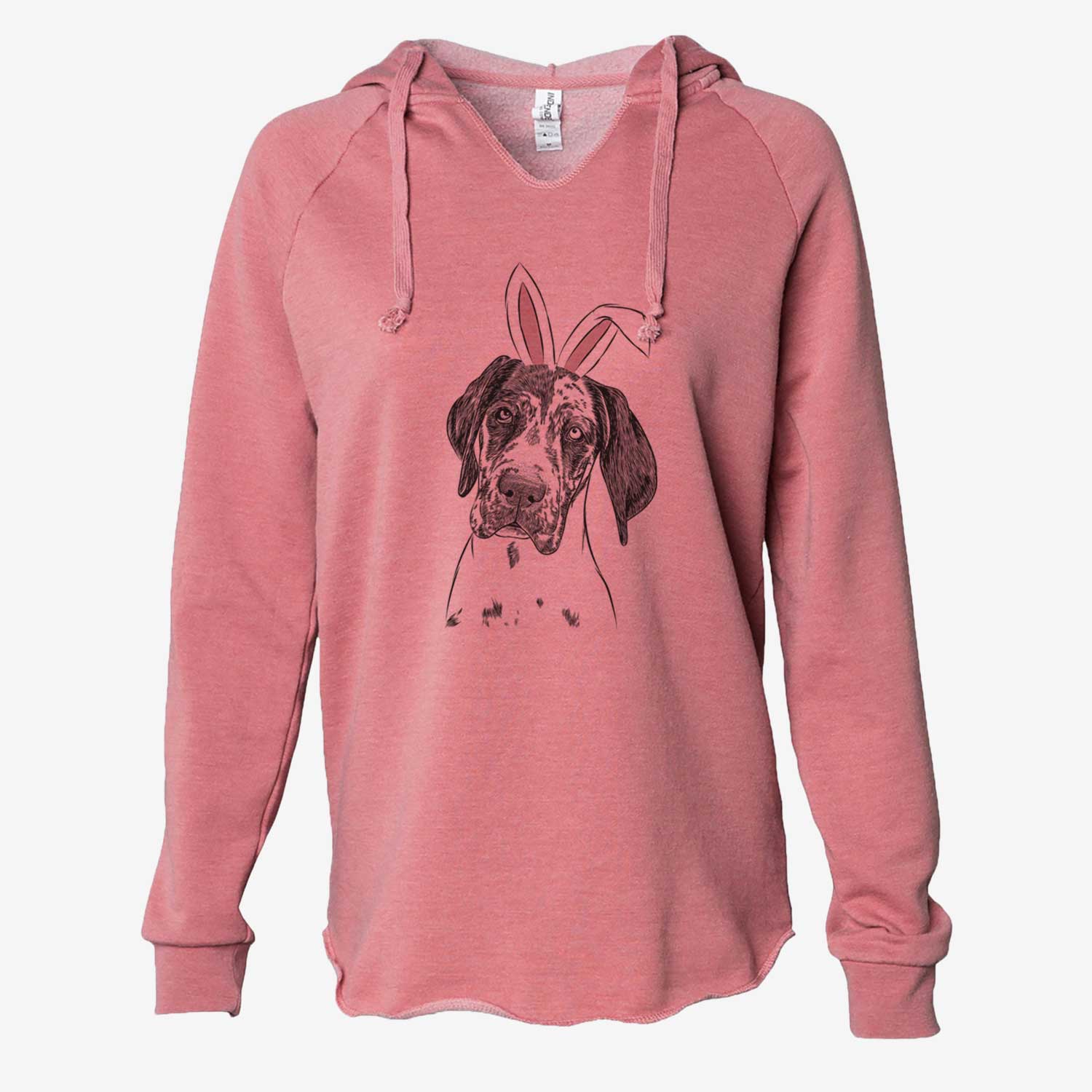 Easter Nyx the Great Dane - Cali Wave Hooded Sweatshirt