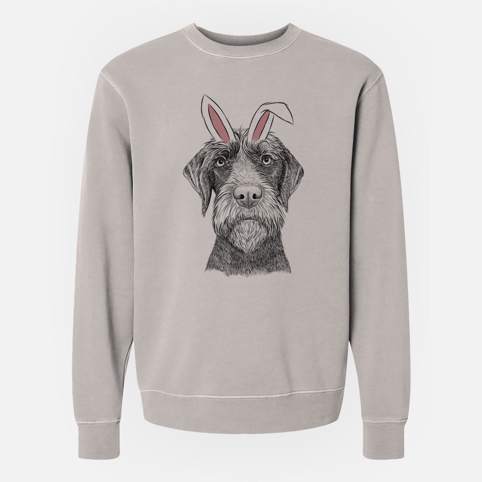 Easter Oakley the Pudelpointer - Unisex Pigment Dyed Crew Sweatshirt
