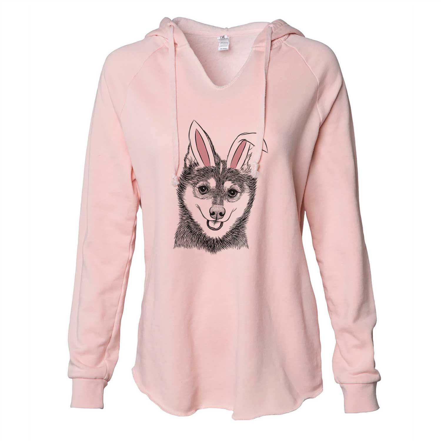 Easter Posey the Alaskan Klee Kai - Cali Wave Hooded Sweatshirt