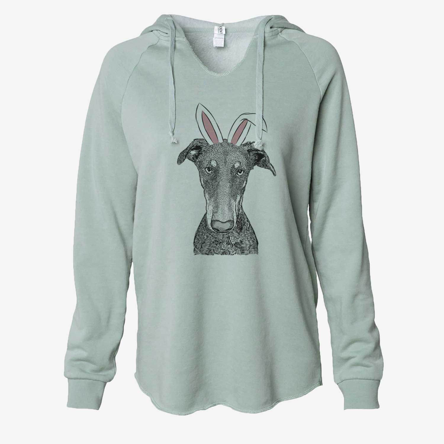Easter Princess Fiona the Doberman Pinscher - Cali Wave Hooded Sweatshirt