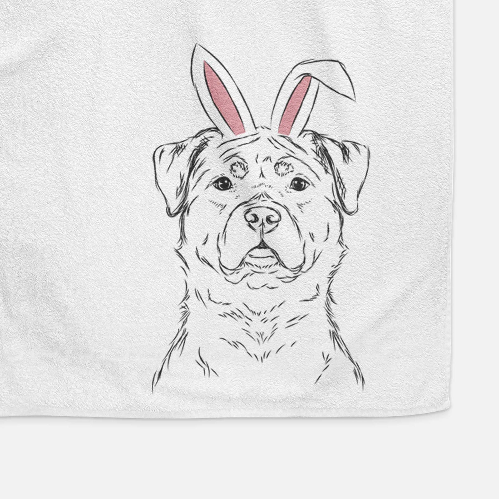 Rocky the Rottweiler Decorative Hand Towel