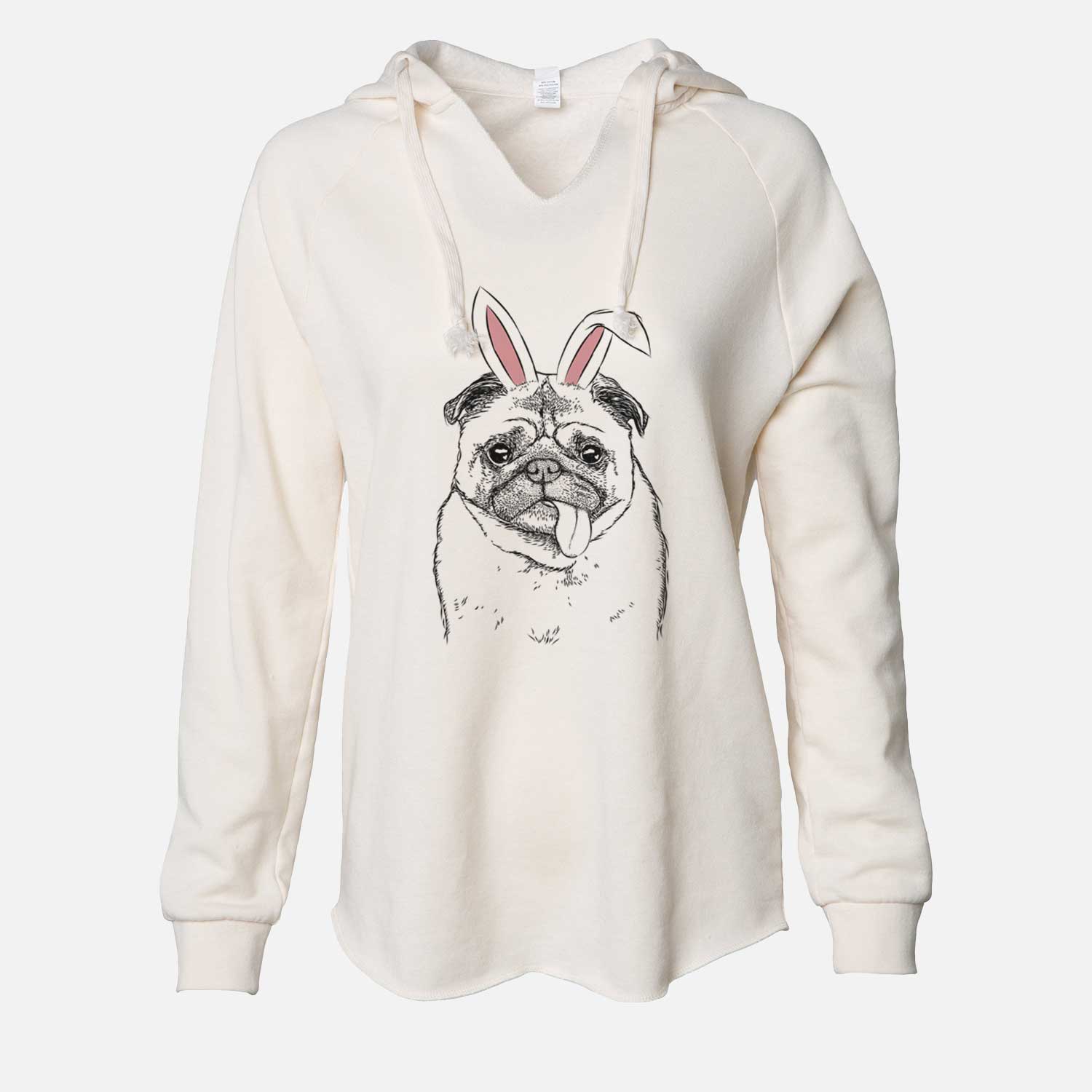 Easter Rosie the Pug - Cali Wave Hooded Sweatshirt