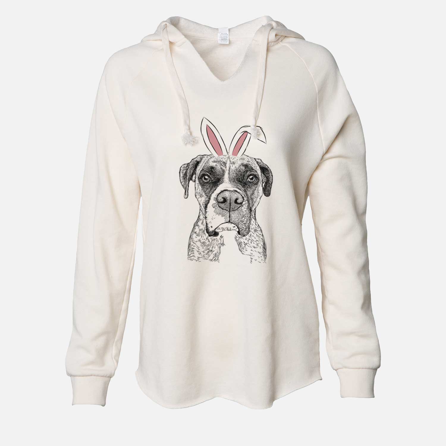 Easter Rowdy Rex the Boxer - Cali Wave Hooded Sweatshirt
