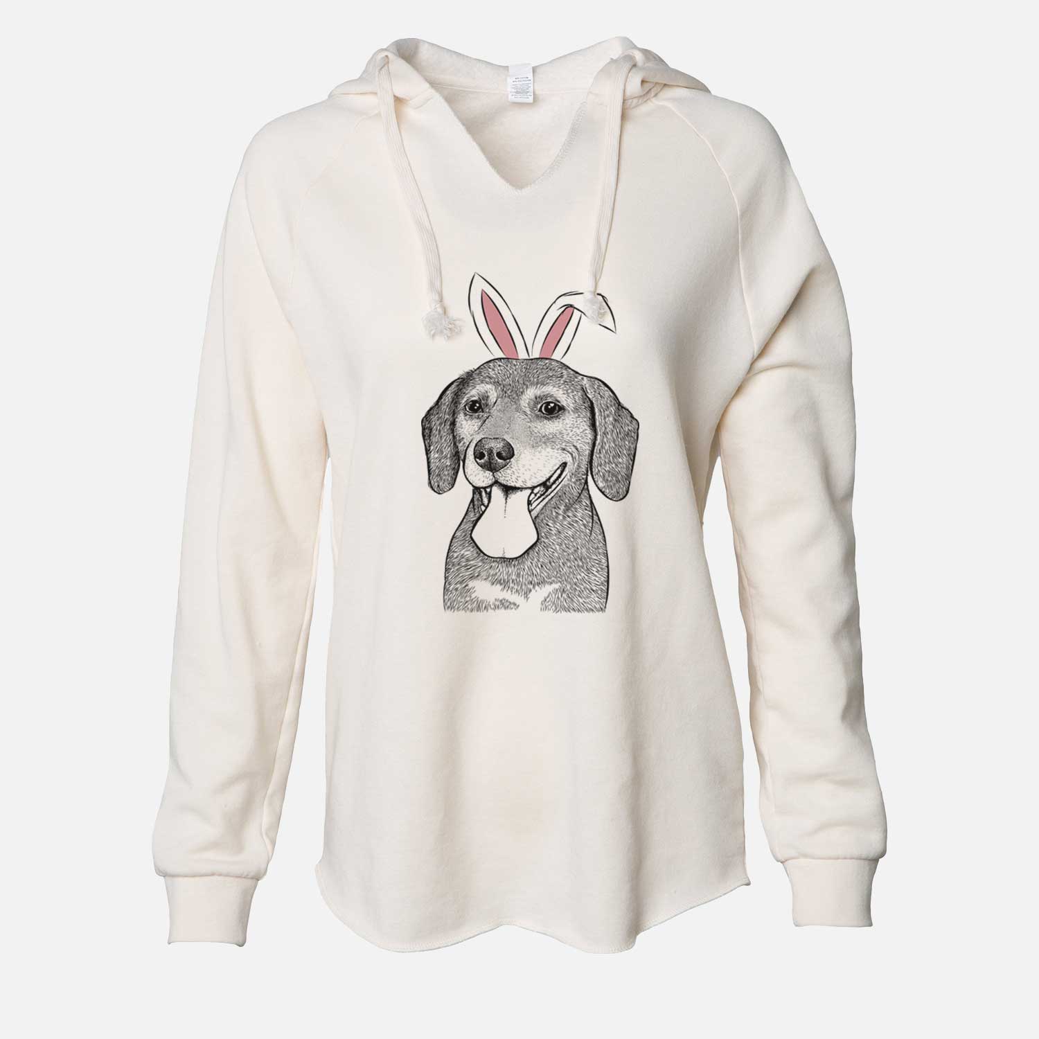 Easter Scarlett the Beagle - Cali Wave Hooded Sweatshirt