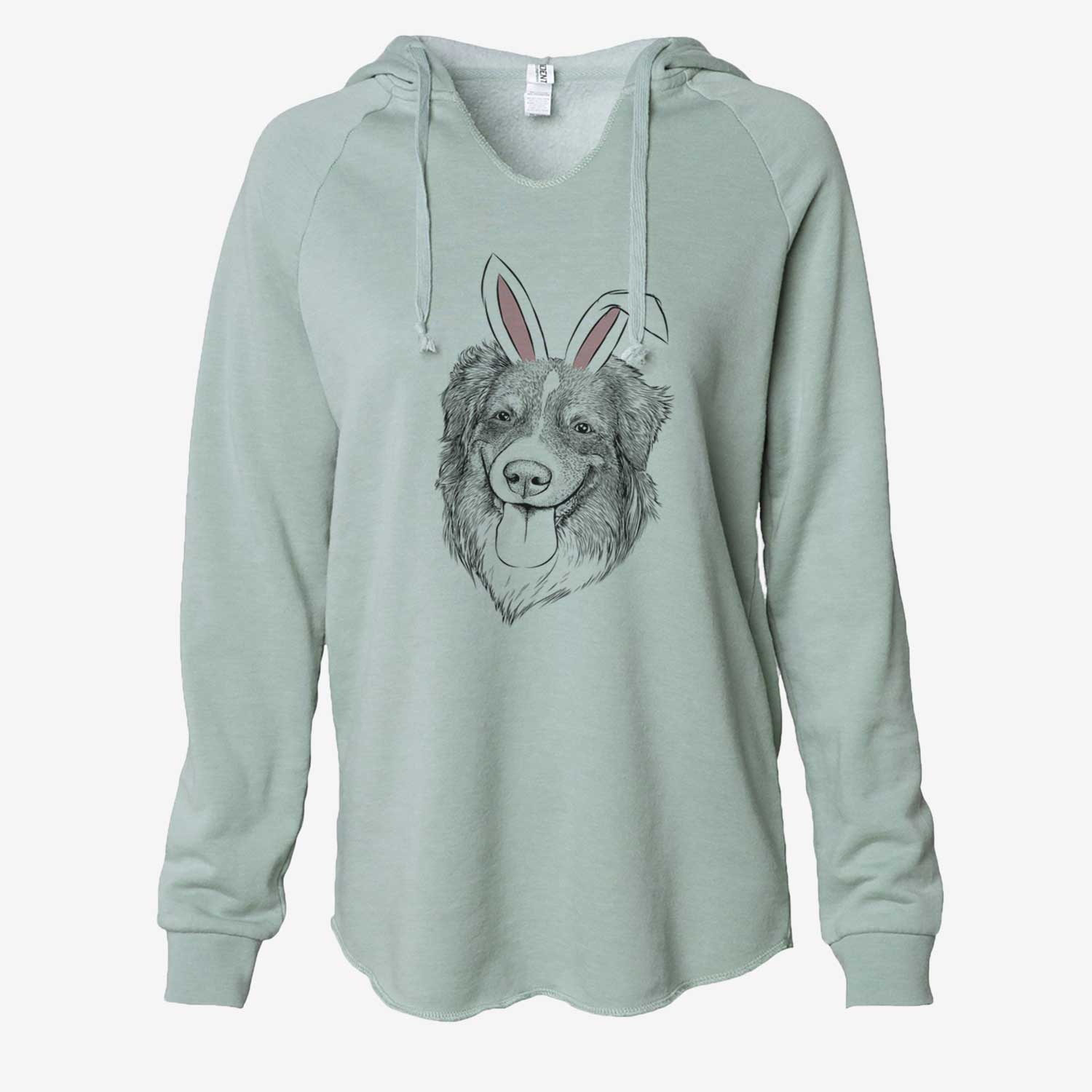 Easter Siena the Australian Shepherd - Cali Wave Hooded Sweatshirt