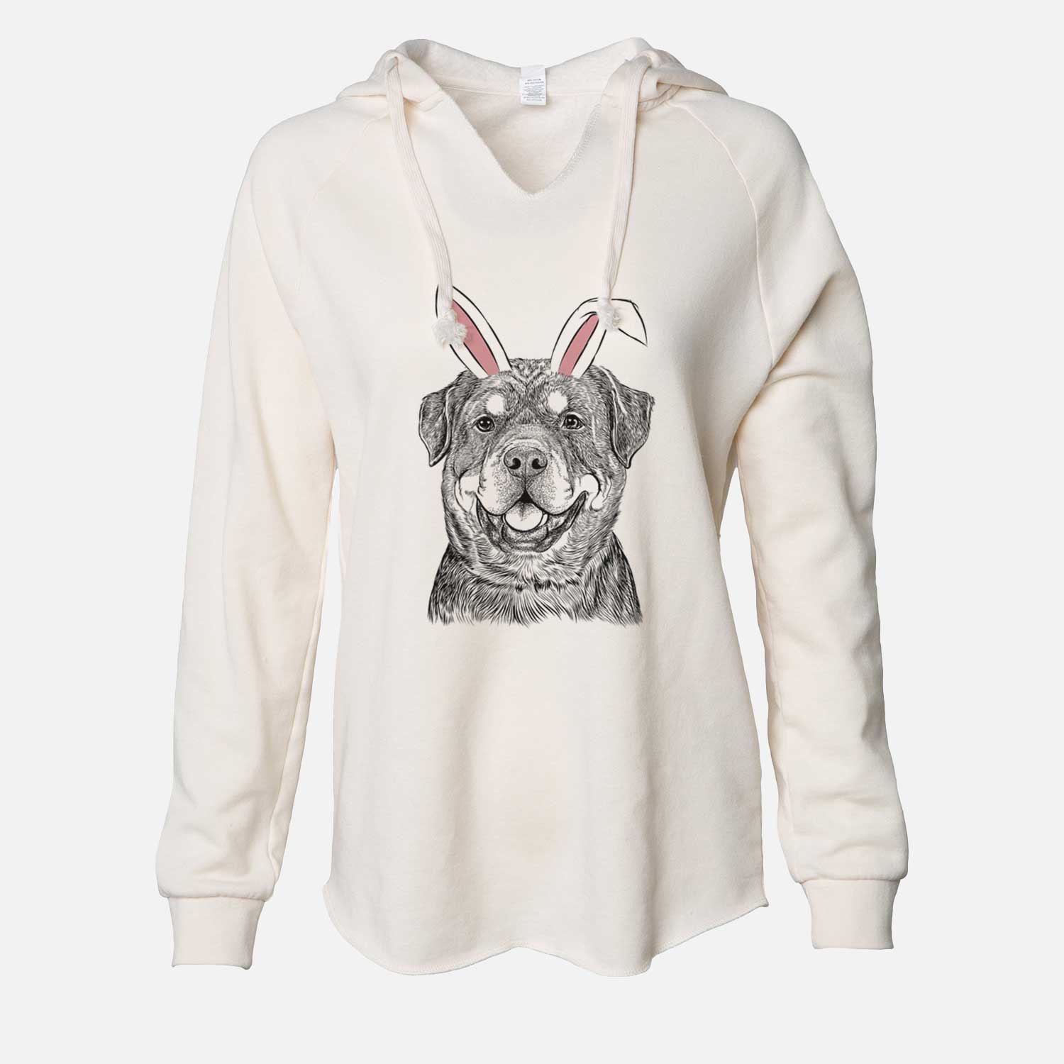 Easter Sig the Rottweiler - Cali Wave Hooded Sweatshirt