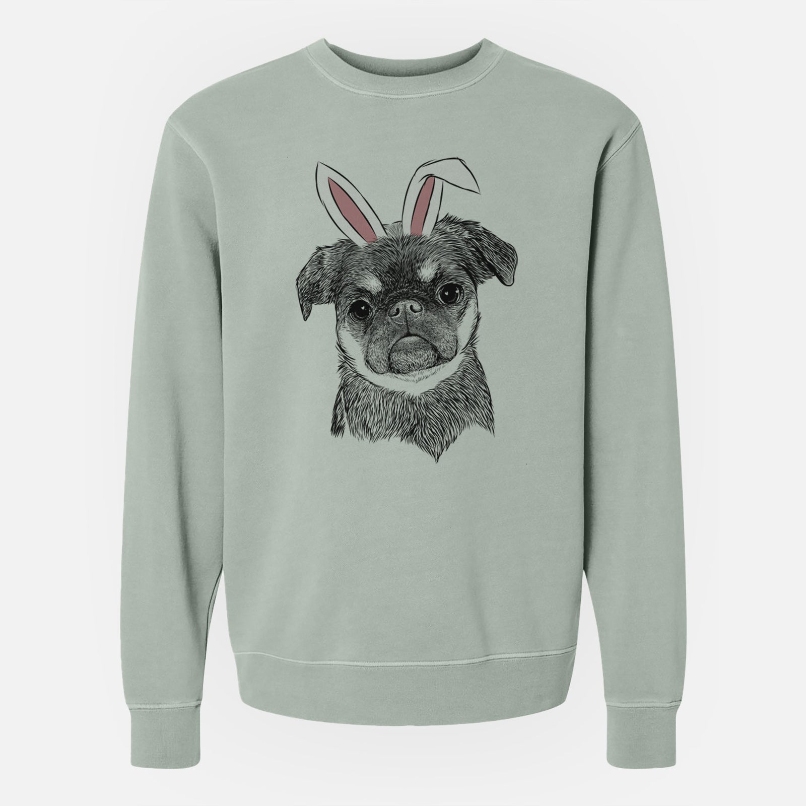 Easter Simone the Brussels Griffon - Unisex Pigment Dyed Crew Sweatshirt