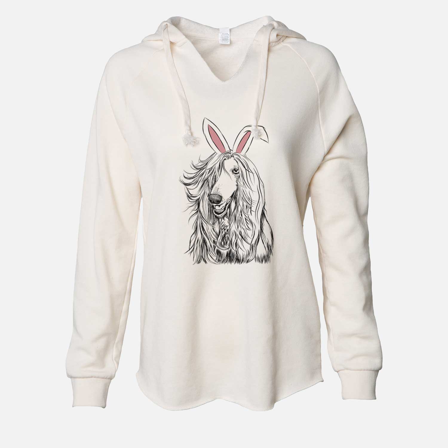 Easter Sterling the Afghan Hound - Cali Wave Hooded Sweatshirt