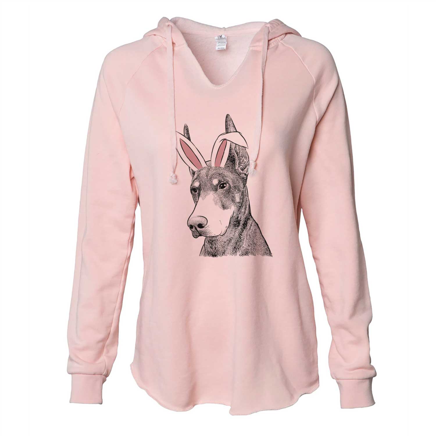 Easter Sunny the Doberman Pinscher - Cali Wave Hooded Sweatshirt