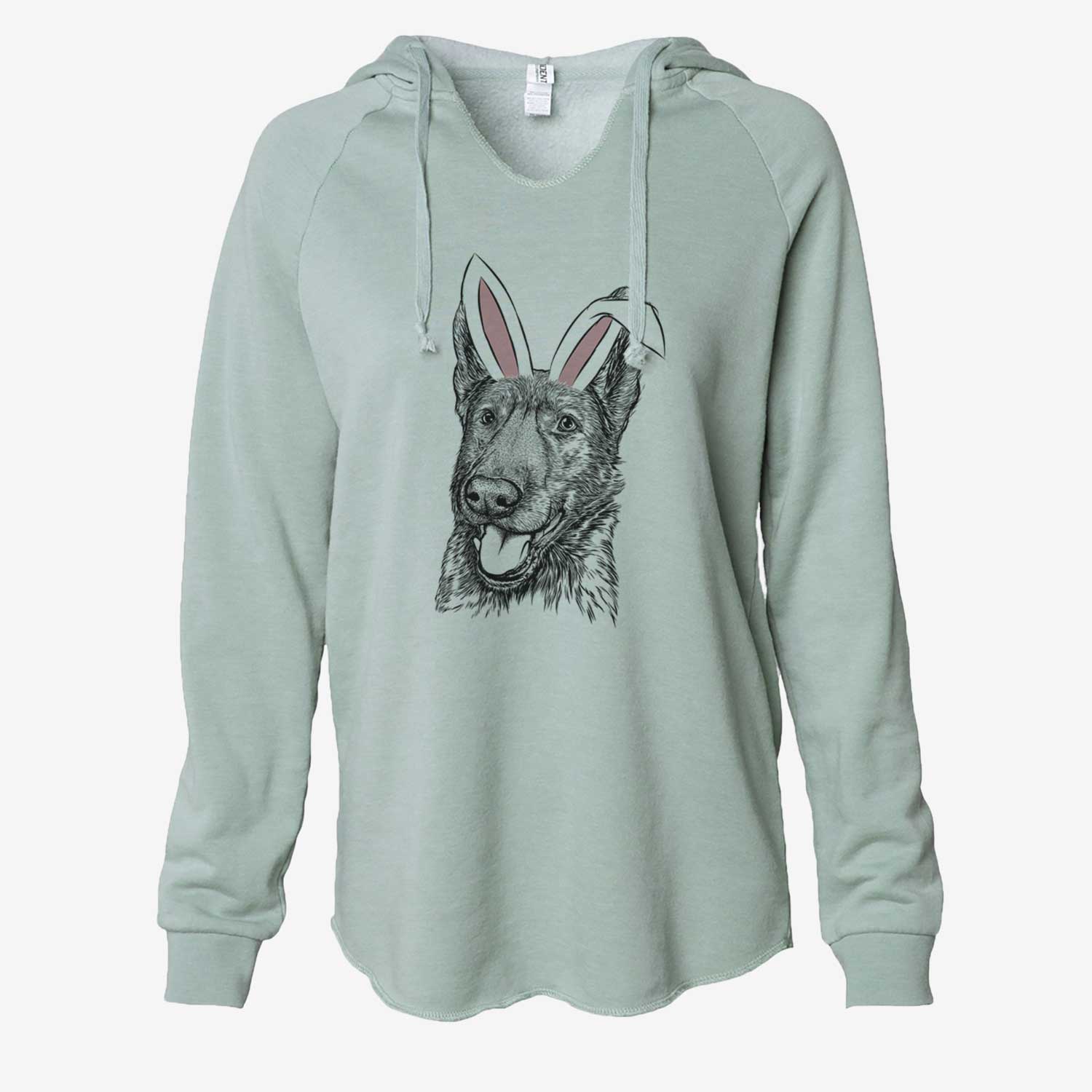 Easter Tena the German Shepherd - Cali Wave Hooded Sweatshirt