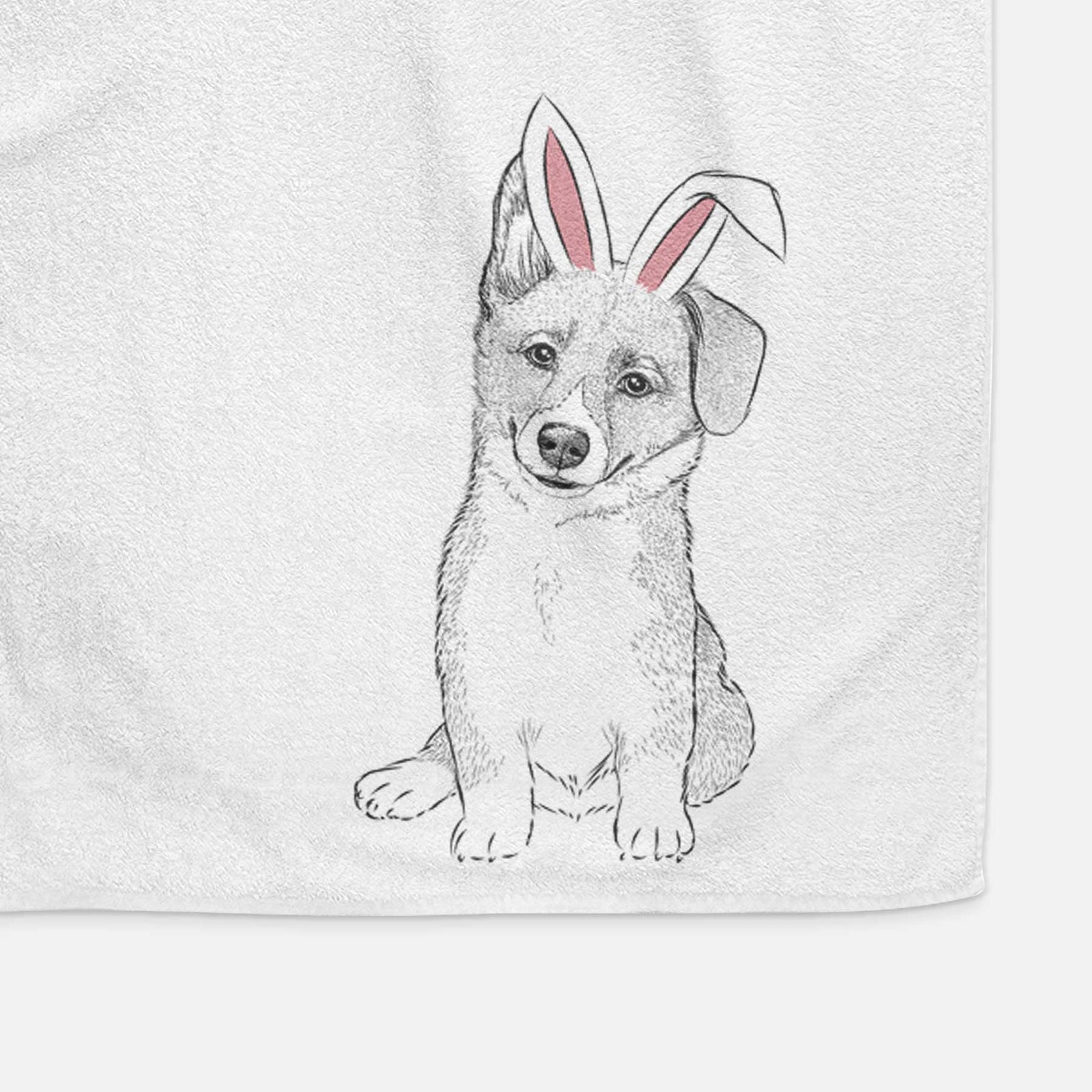Toby the Corgi Puppy Decorative Hand Towel