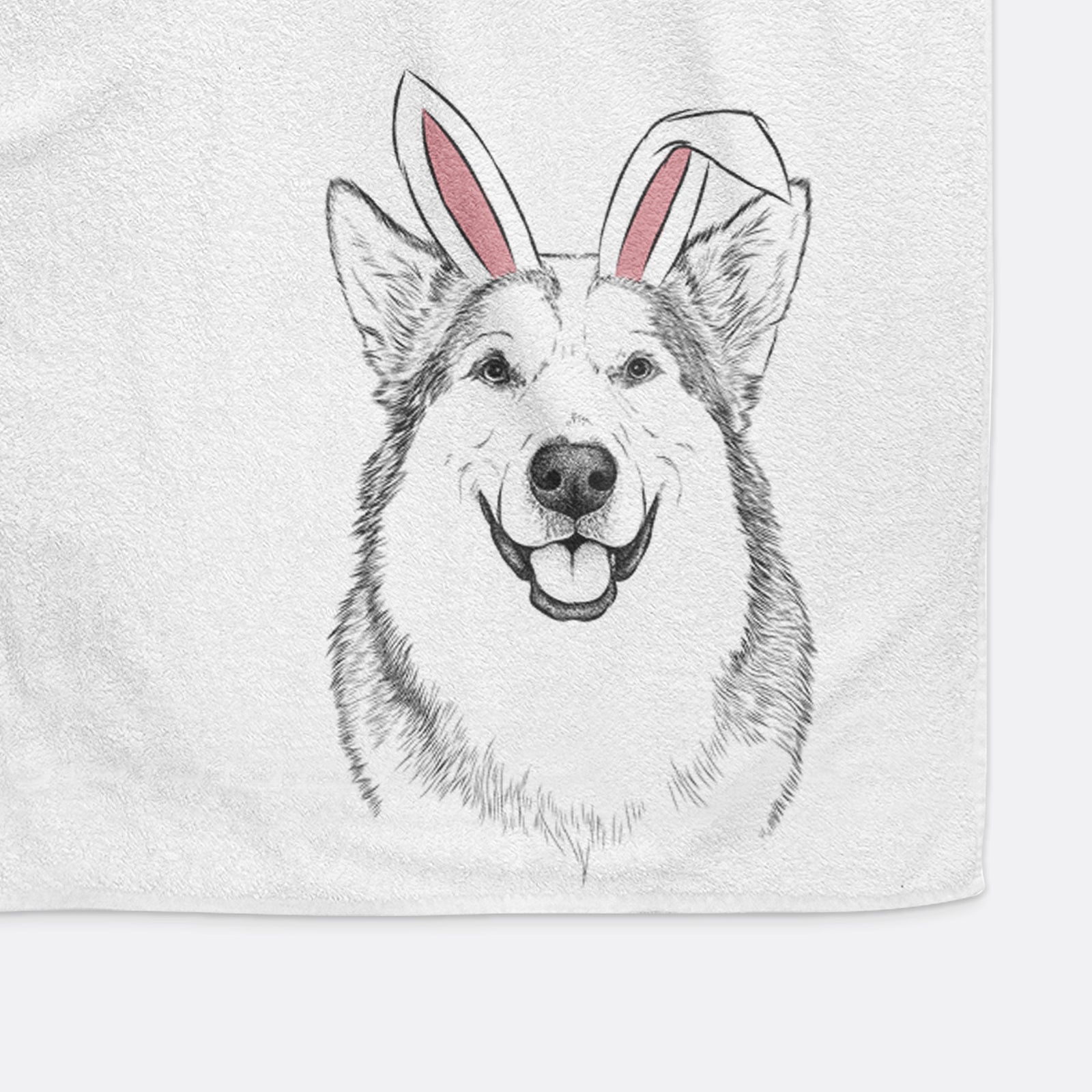 Vader the Alaskan Malamute Decorative Hand Towel