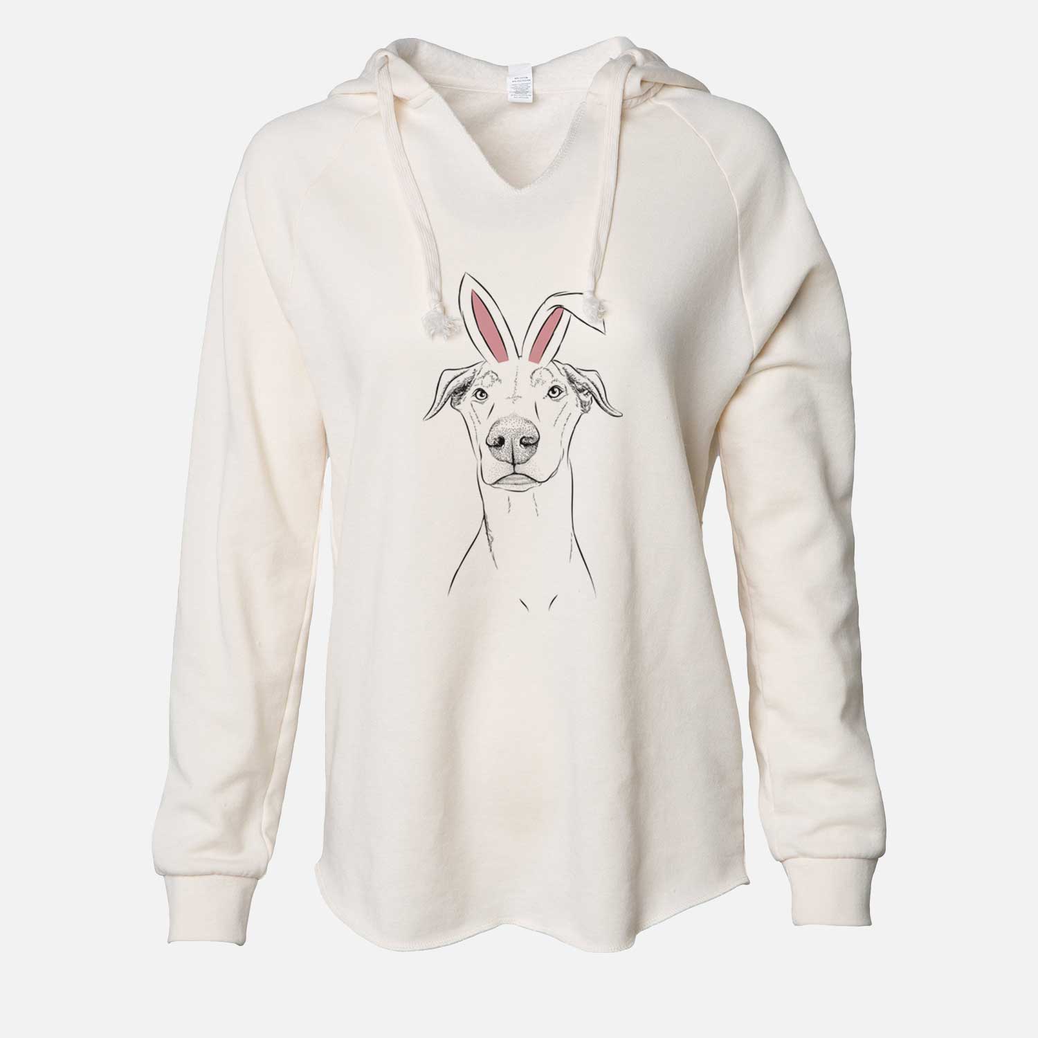 Easter Walter the White Doberman Rescue - Cali Wave Hooded Sweatshirt