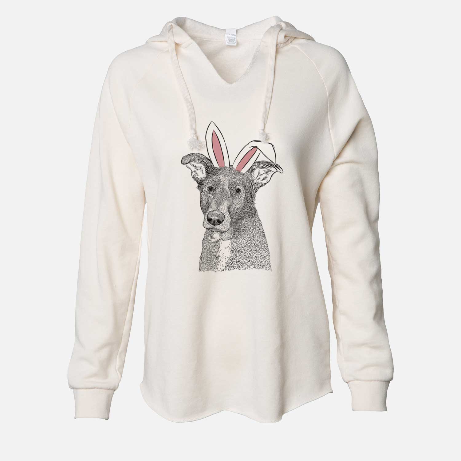 Easter Wilbur the Shepherd Mix - Cali Wave Hooded Sweatshirt