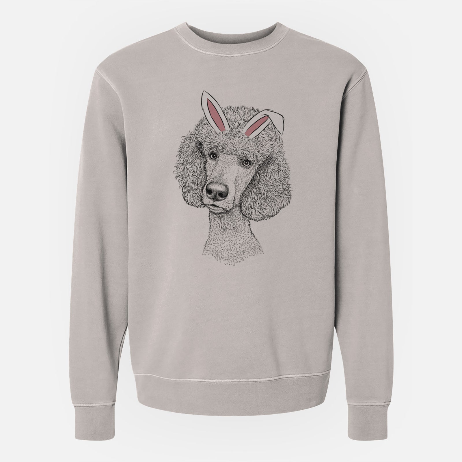 Easter Yuki the Poodle - Unisex Pigment Dyed Crew Sweatshirt