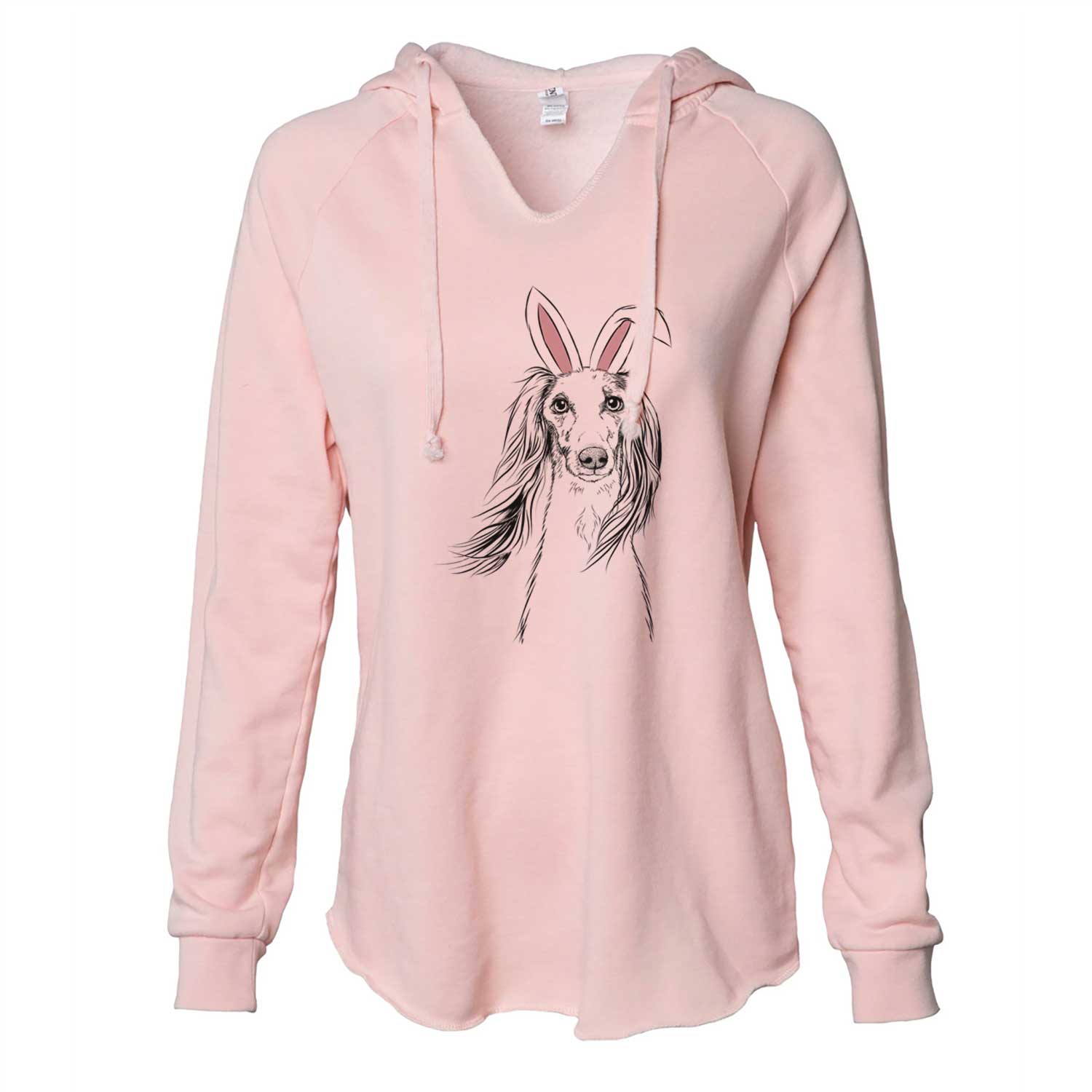 Easter Zahra the Saluki - Cali Wave Hooded Sweatshirt