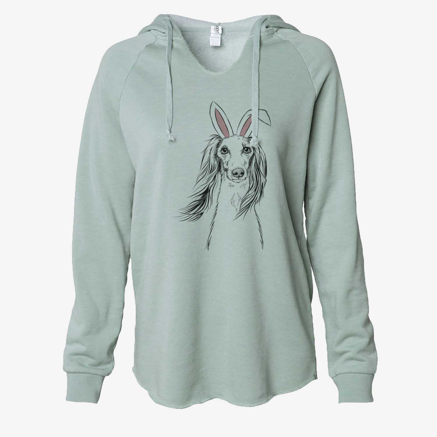Easter Zahra the Saluki - Cali Wave Hooded Sweatshirt