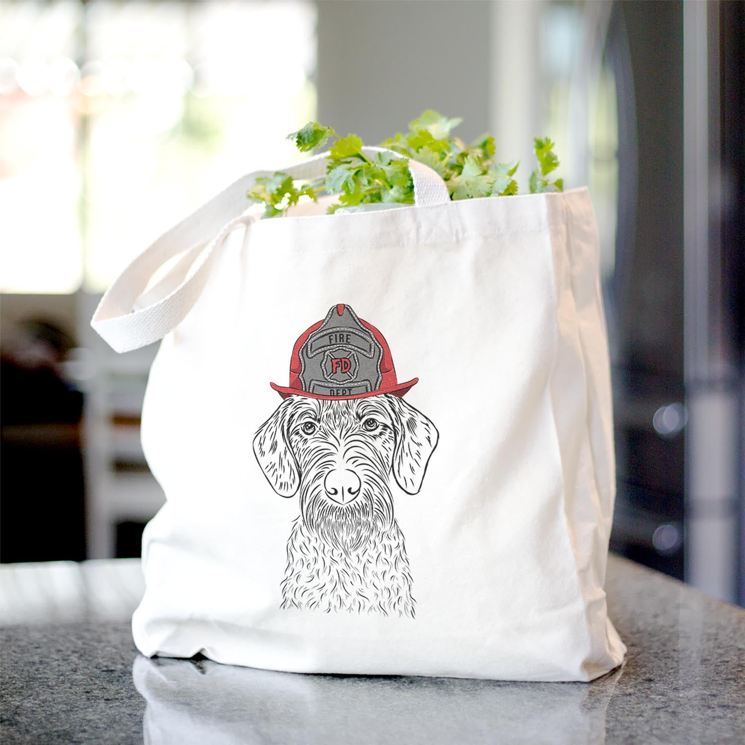 Gus the German Wirehaired Pointer - Tote Bag