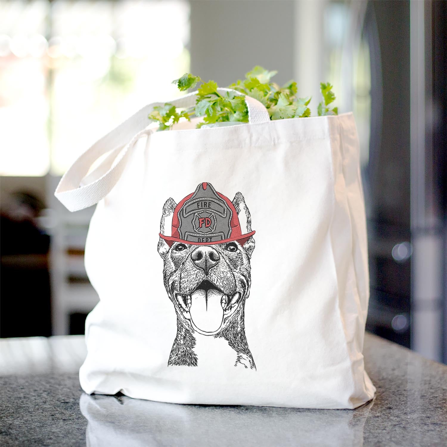 Milo the Pitbull Mix - Tote Bag
