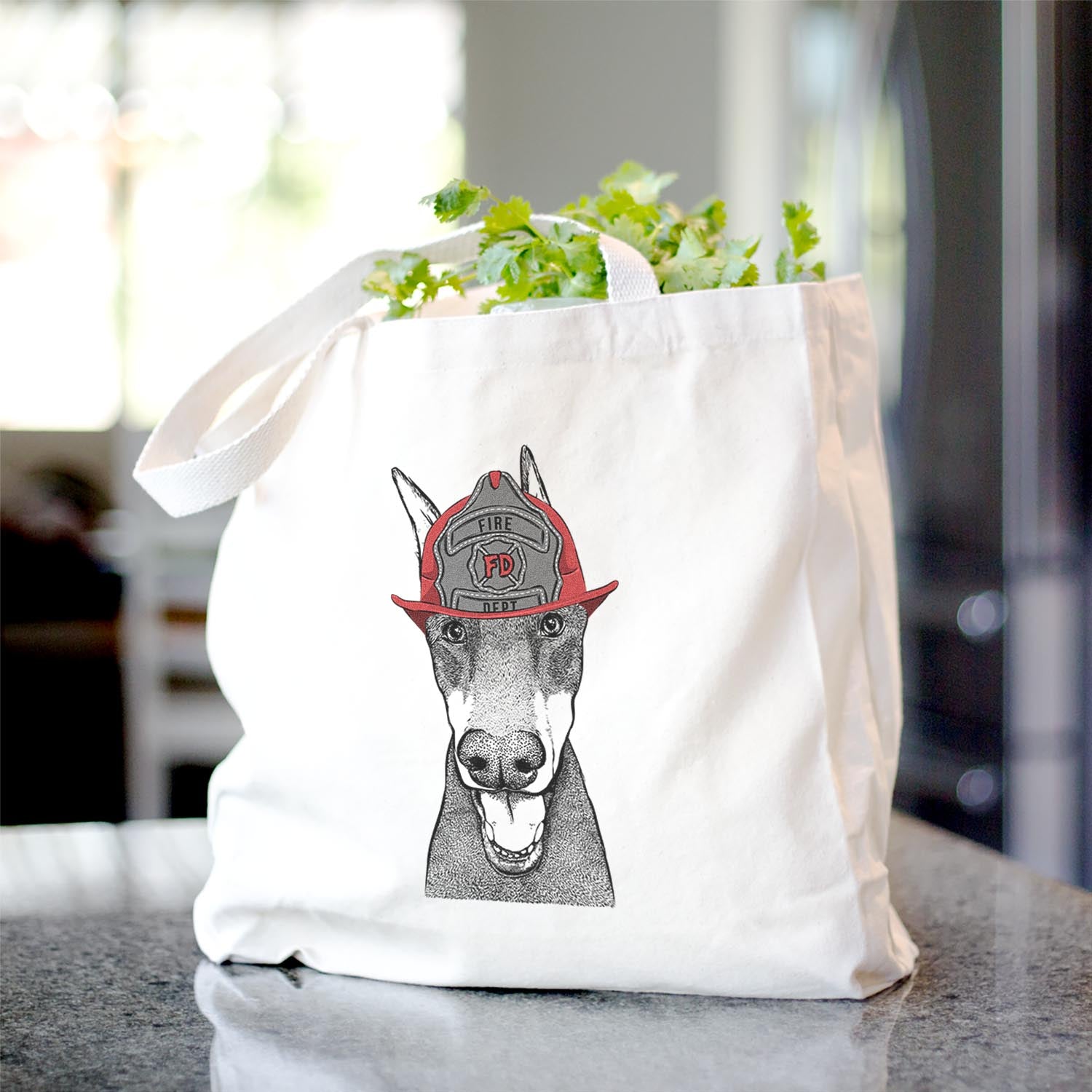 Sir Duke the Doberman Pinscher - Tote Bag