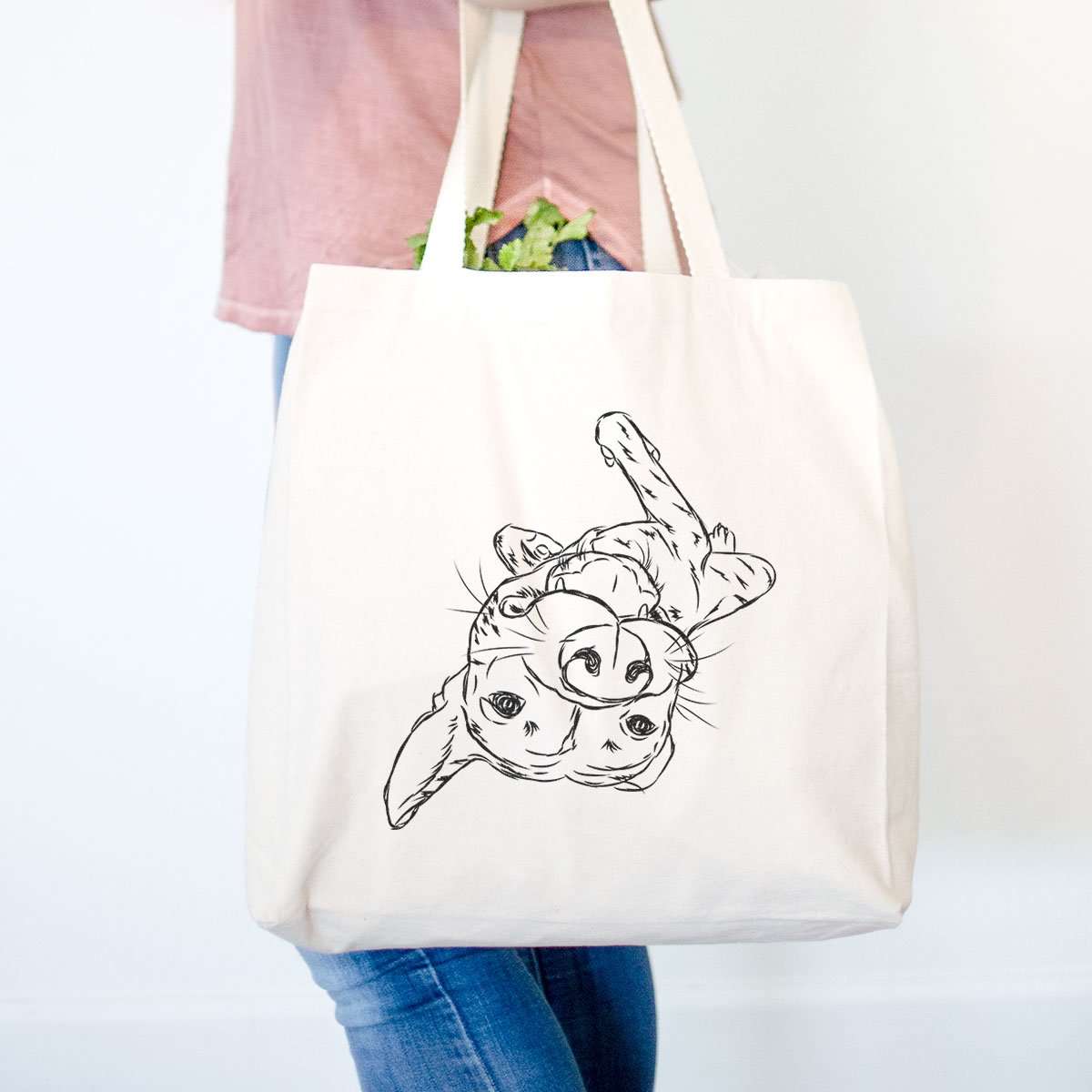'Goose the Mixed Breed' design on a tote bag