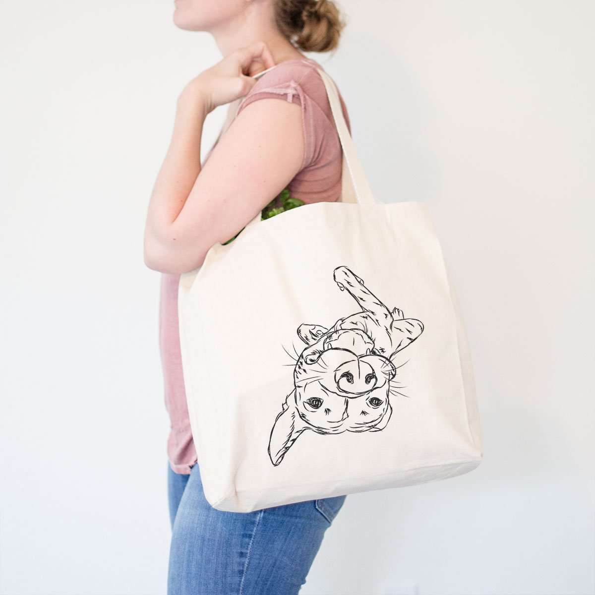'Goose the Mixed Breed' design on a tote bag