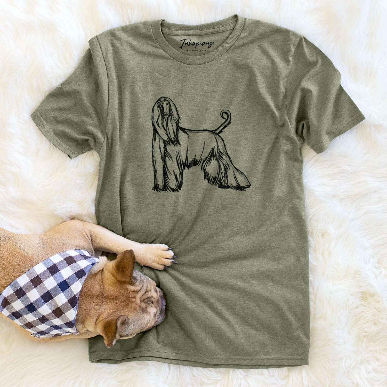 Halftone Afghan Hound - Unisex Crewneck