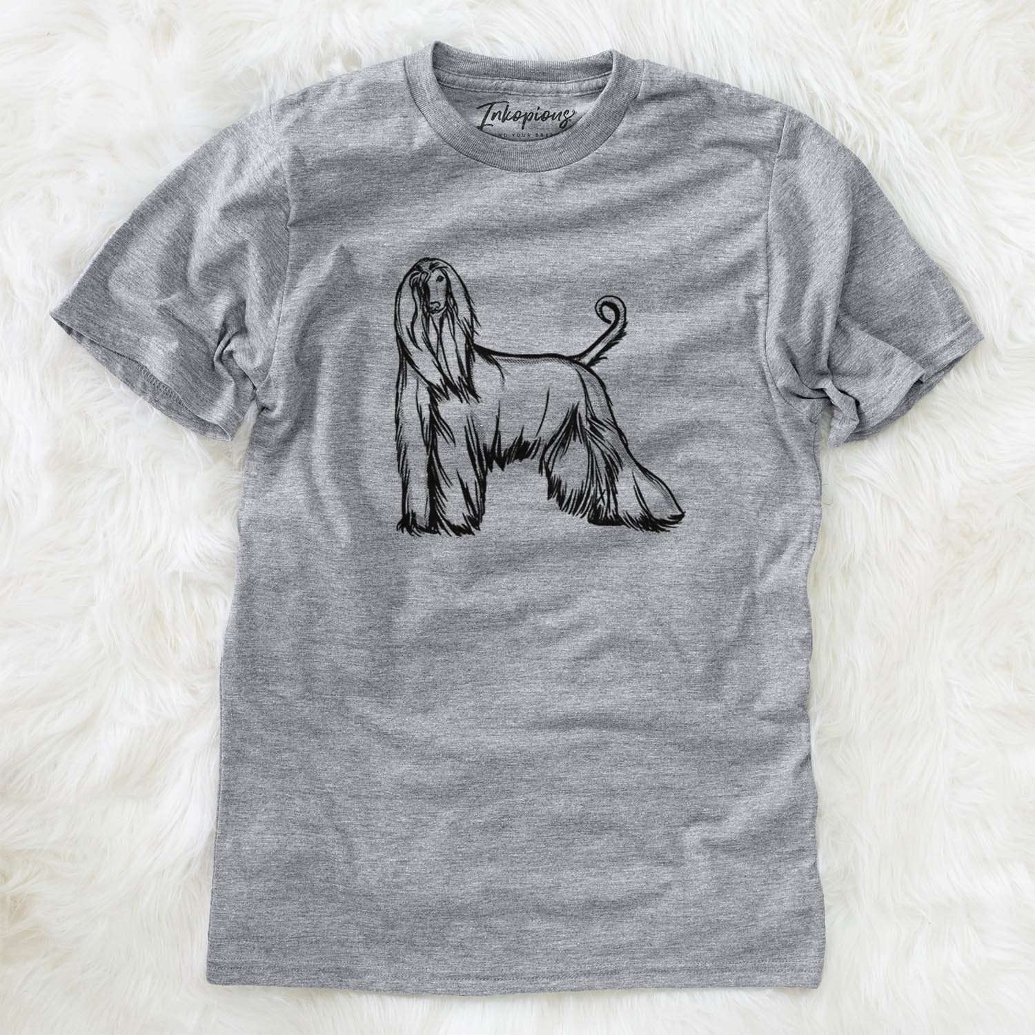 Halftone Afghan Hound - Unisex Crewneck