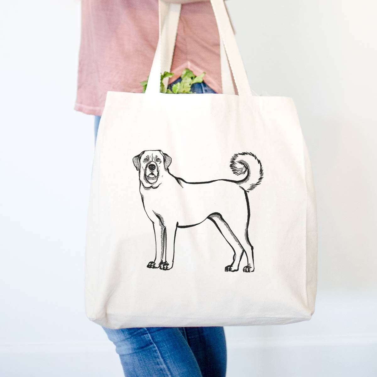 Halftone Anatolian Shepherd - Tote Bag