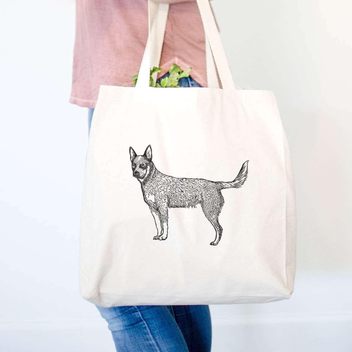 Halftone Australian Cattle Dog - Tote Bag