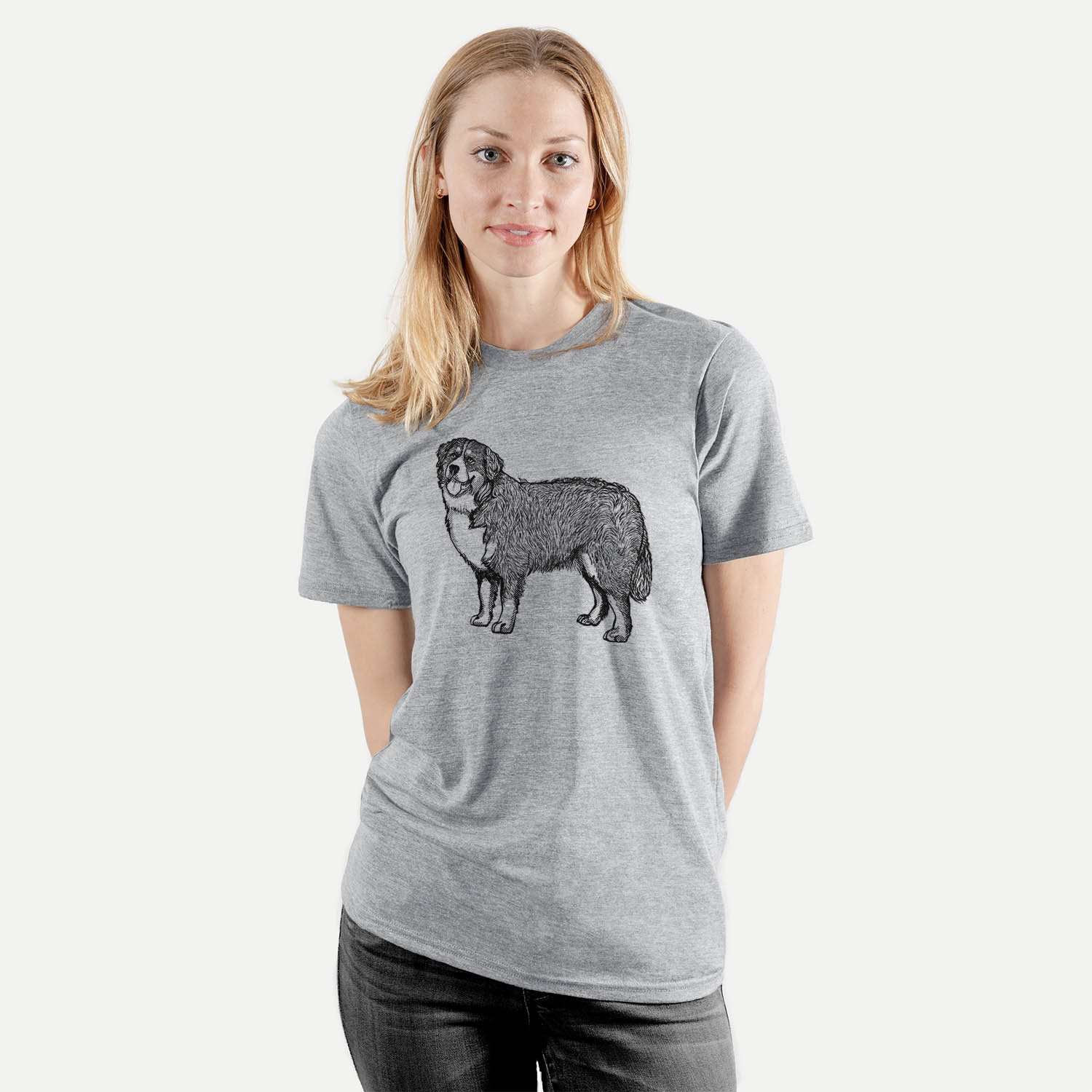 Halftone Bernese Mountain Dog - Unisex Crewneck