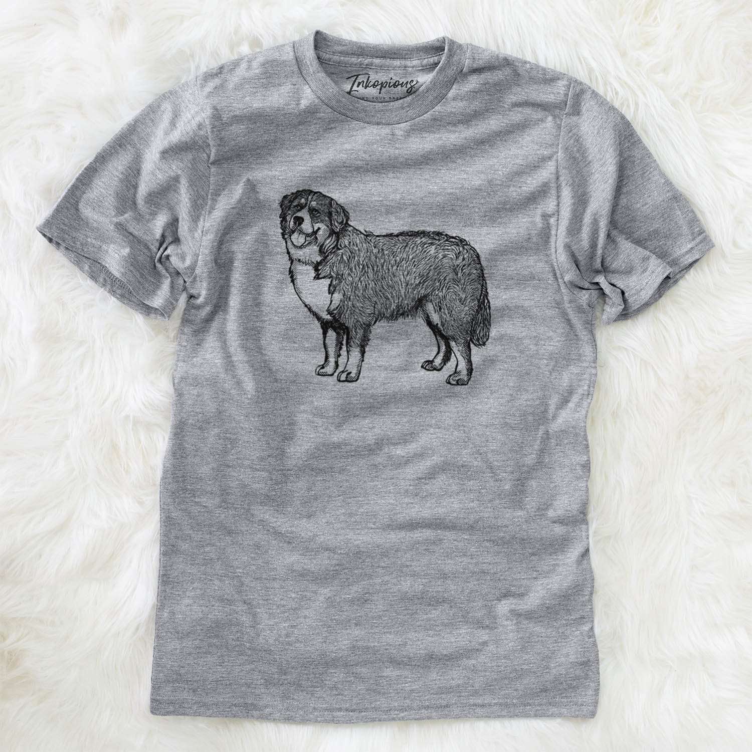 Halftone Bernese Mountain Dog - Unisex Crewneck