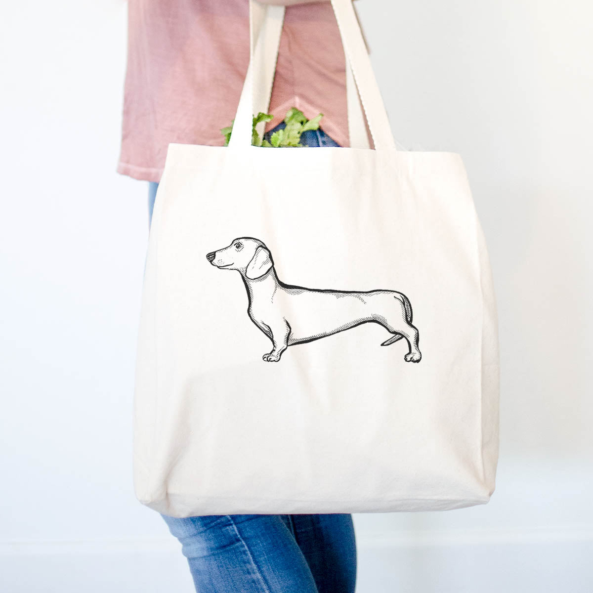 Halftone Dachshund - Tote Bag