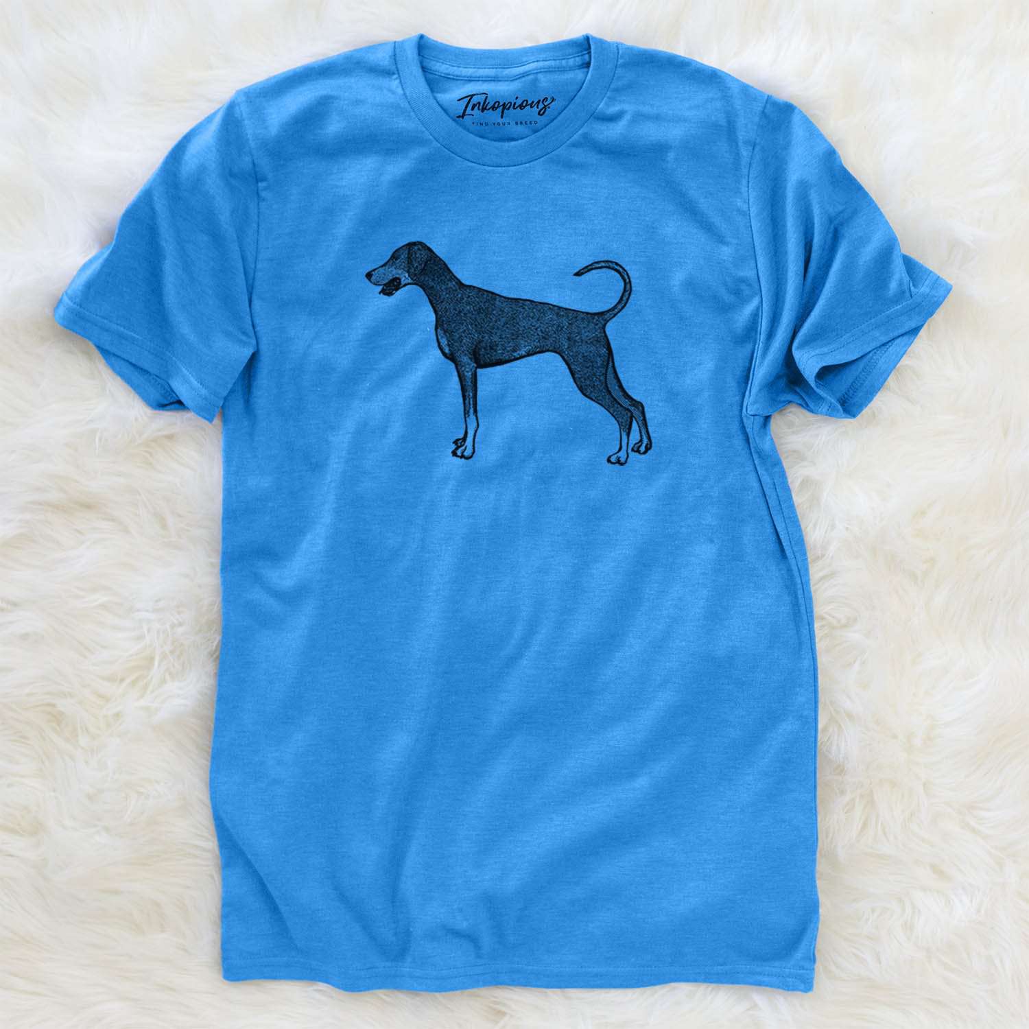 Halftone Doberman Pinscher Natural Ears - Unisex Crewneck