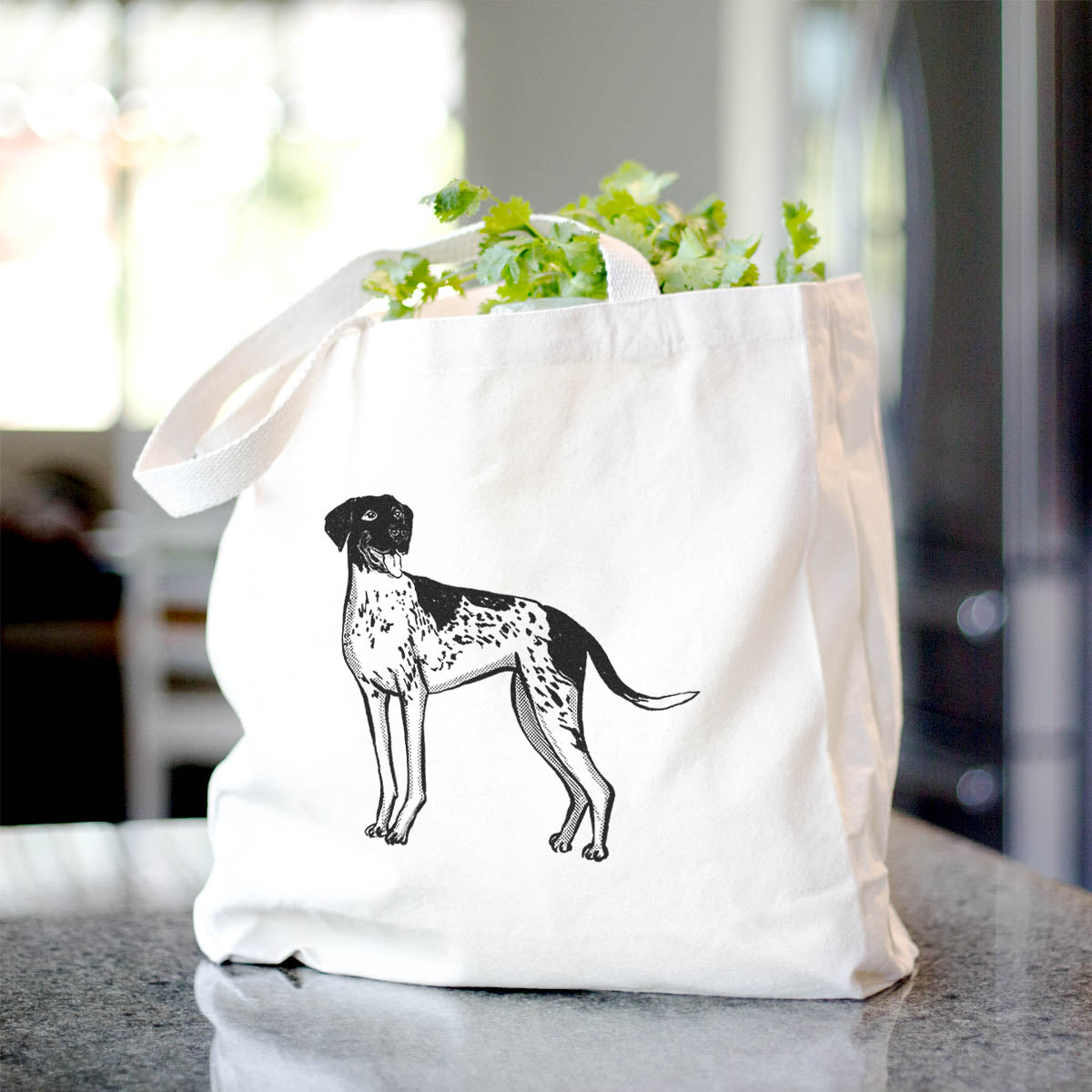 Halftone German Shorthaired Pointer - Tote Bag