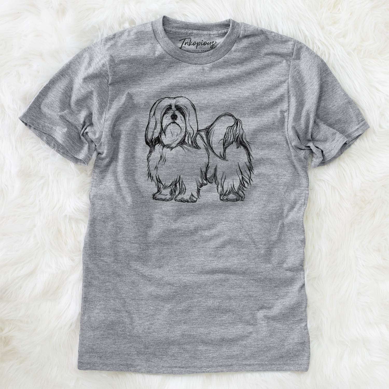 Halftone Lhasa Apso - Unisex Crewneck
