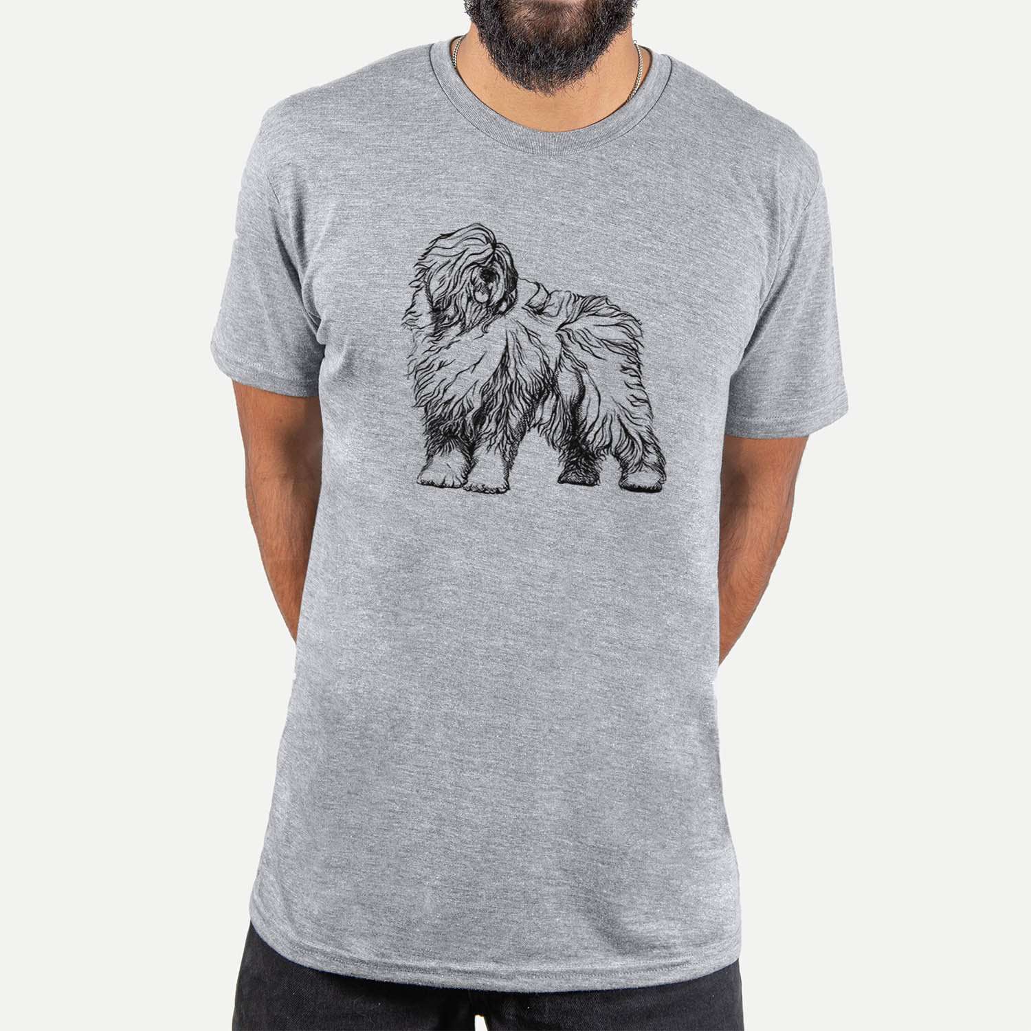 Halftone Old English Sheepdog - Unisex Crewneck