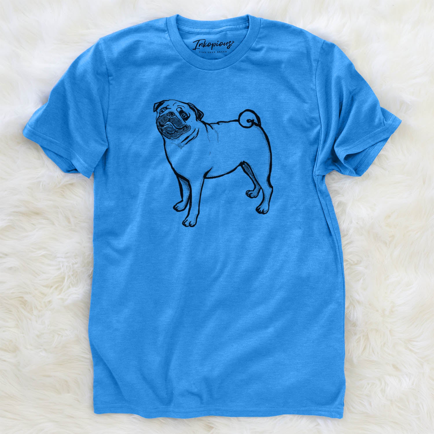 Halftone Pug - Unisex Crewneck