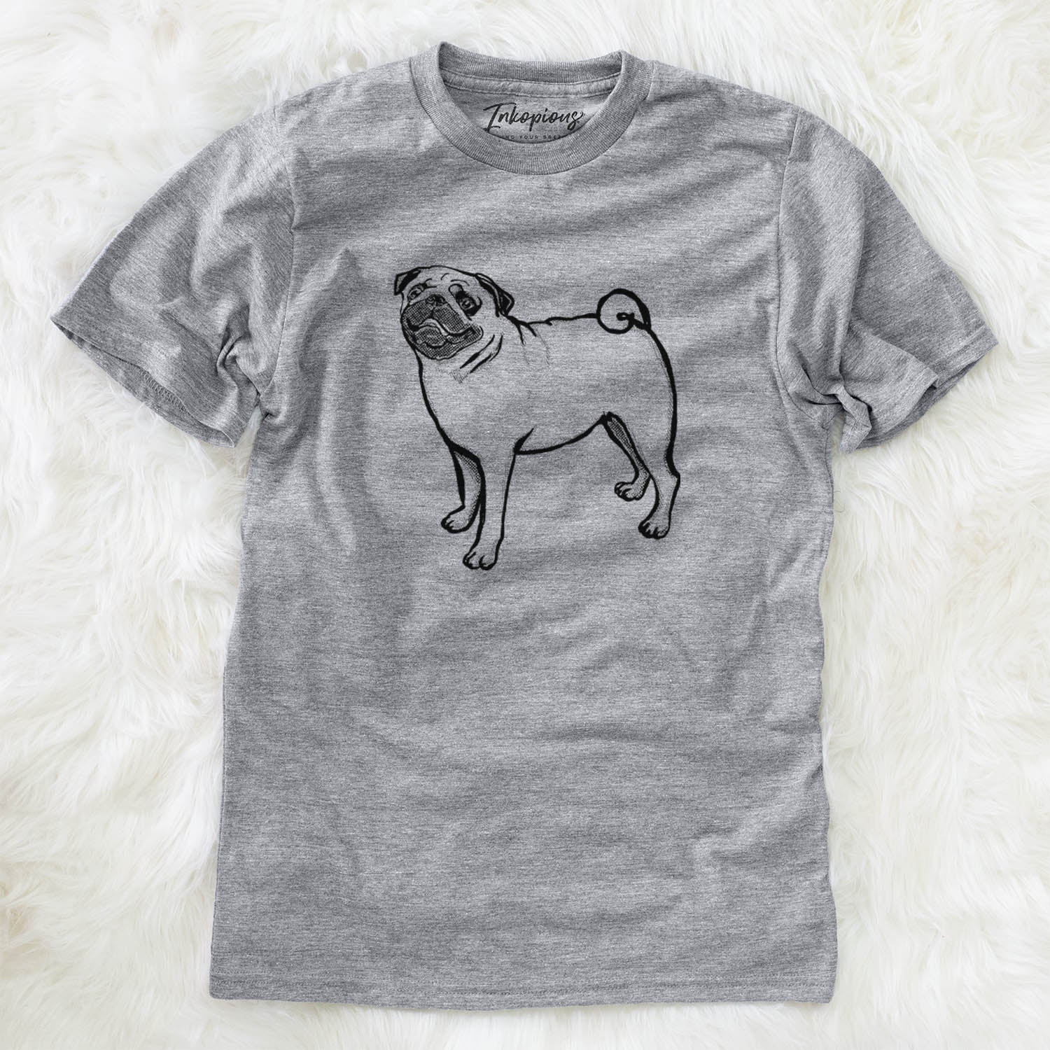 Halftone Pug - Unisex Crewneck