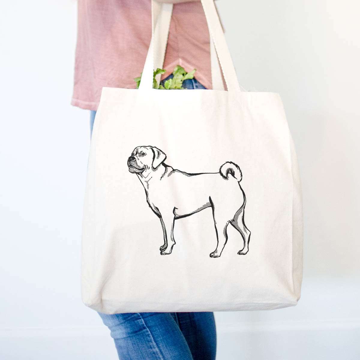 Halftone Puggle - Tote Bag