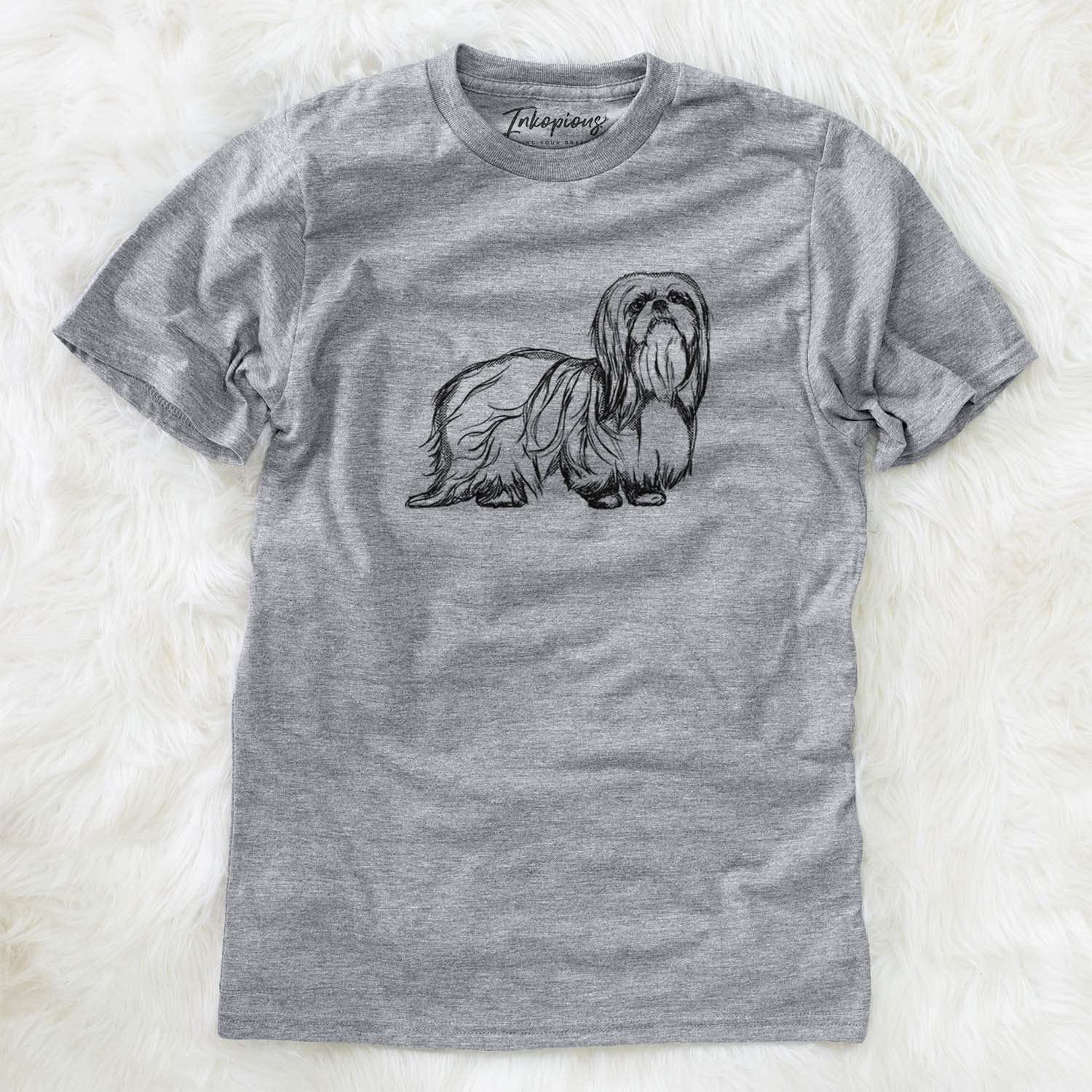 Halftone Shih Tzu Top Knot - Unisex Crewneck