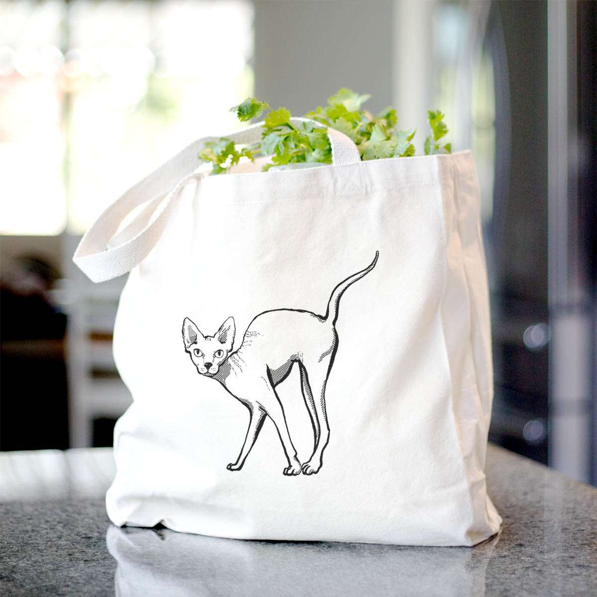 Halftone Sphynx - Tote Bag