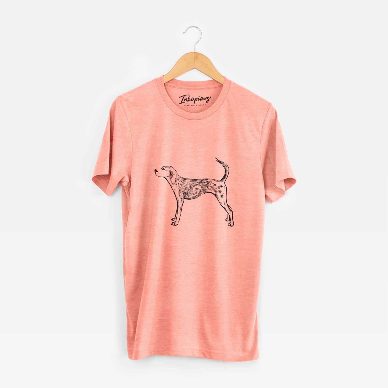 Full-body sketch of an American Leopard on a Sunset Unisex crewneck